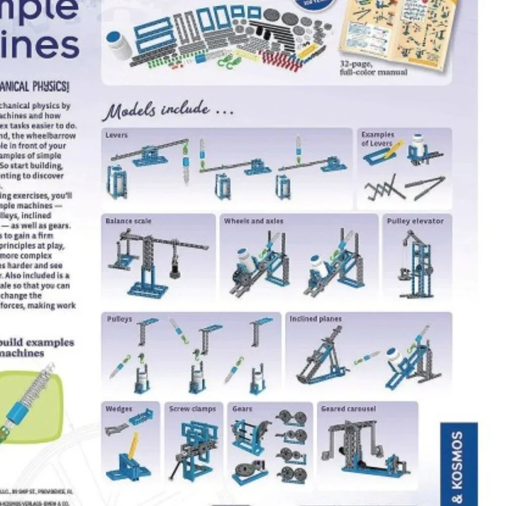 Thames & Kosmos Simple Machines STEM Experiment Kit (8 years & up) educational